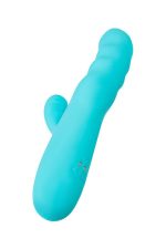 JOS Vibrator-rotator with clitoral stimulation JOS MERRY-SWI, silicone, blue, 20.7 cm - obrazek 5