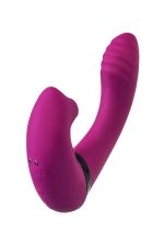 JOS Vibrator with clitoral stimulator JOS Spin, silicone, purple, 23 cm - obrazek 7