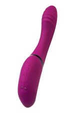 JOS Vibrator with clitoral stimulator JOS Spin, silicone, purple, 23 cm - obrazek 8