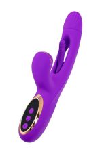 Vibrator with vacuum stimulation and JOS Pitti tongue, silicone, purple, 24 cm - obrazek 4