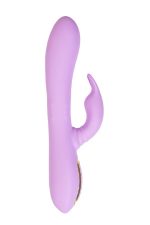 Vibrating roller with rotating clitoral stimulator JOS Jammy, silicone, purple, 22.5 cm - obrazek 3