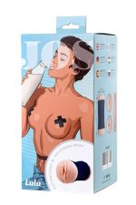 JOS LULU, Masturbator double-sided, TPR, fleshy, 14.5 cm - obrazek 5