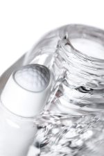 Lingam Khani, Vibrating Masturbator, TPE, Transparent, 9 cm - obrazek 8