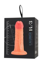 Realistic dildo Caliber 14/3 , PVC, flesh,  length 14cm, diameter 3cm - obrazek 11