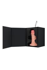 Realistic dildo Caliber 14/5 , PVC, flesh, length 14cm, diameter 5cm - obrazek 9