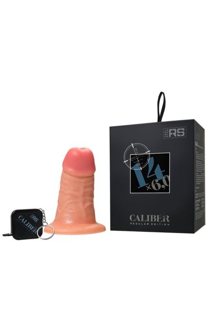 Realistic dildo Caliber 14/6 , PVC, flesh,  length 14cm, diameter 6cm