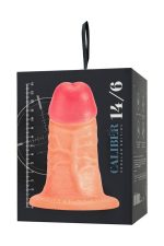 Realistic dildo Caliber 14/6 , PVC, flesh, length 14cm, diameter 6cm - obrazek 11