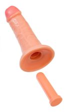 Realistic dildo Caliber 16/4 , PVC, flesh,  length 16cm, diameter 4cm - obrazek 6