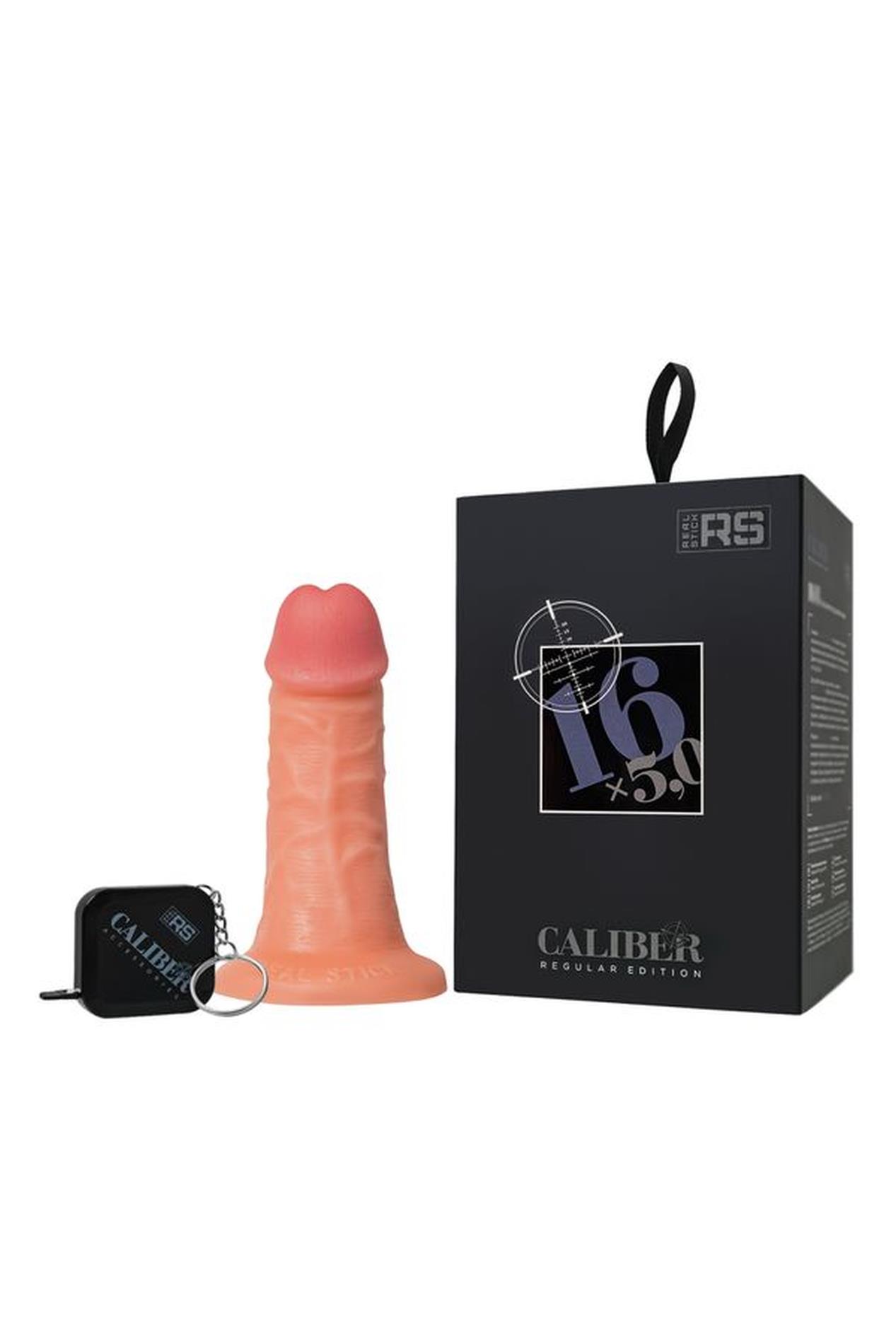 39-983007_01 Realistic dildo Caliber 16/5 , PVC, flesh, length 16cm, diameter 5cm - obrazek 1