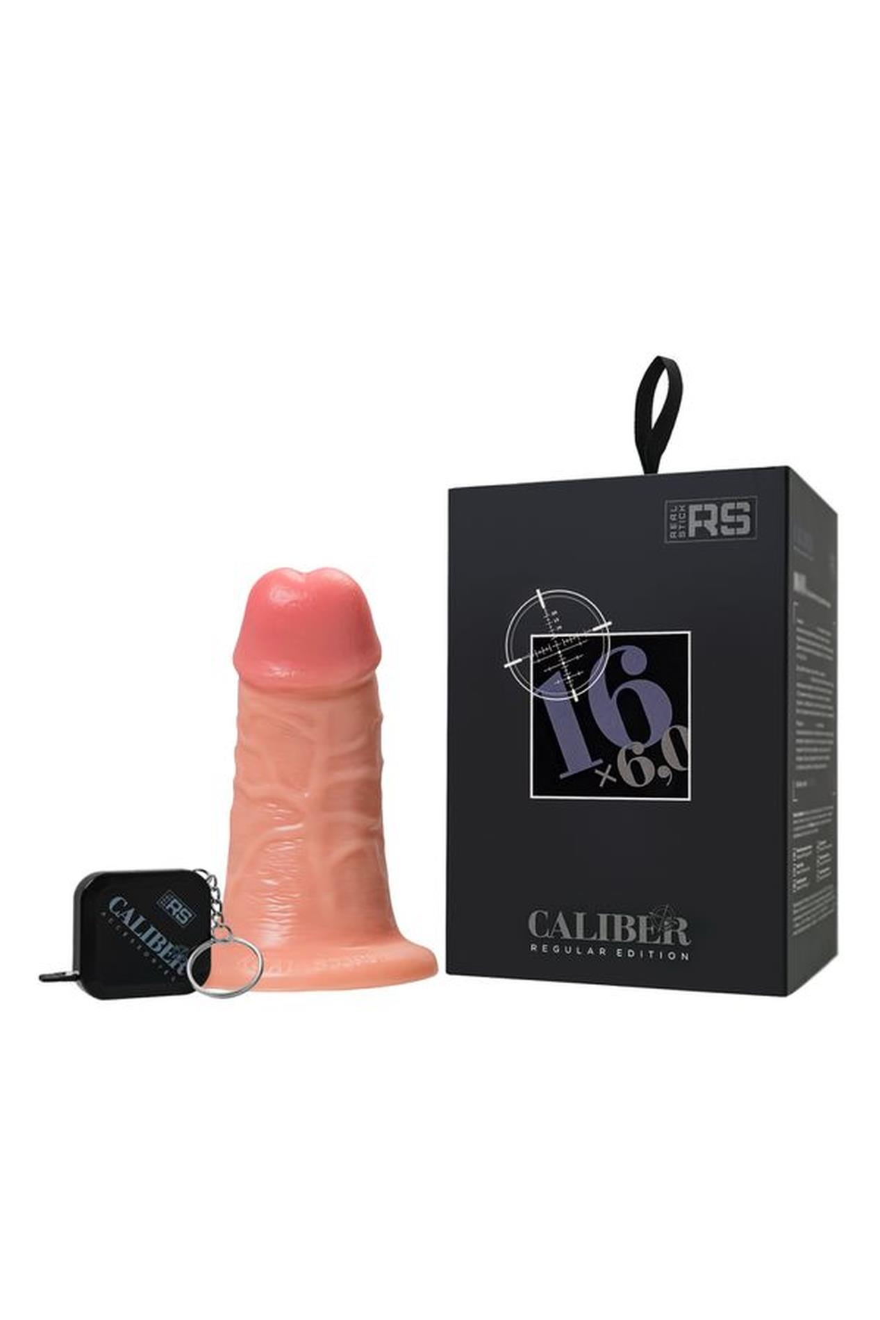39-983008_01 Realistic dildo Caliber 16/6 , PVC, flesh, length 16cm, diameter 6cm - obrazek 1