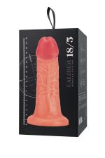 Realistic dildo Caliber 18/5 , PVC, flesh,  length 18cm, diameter 5cm - obrazek 10