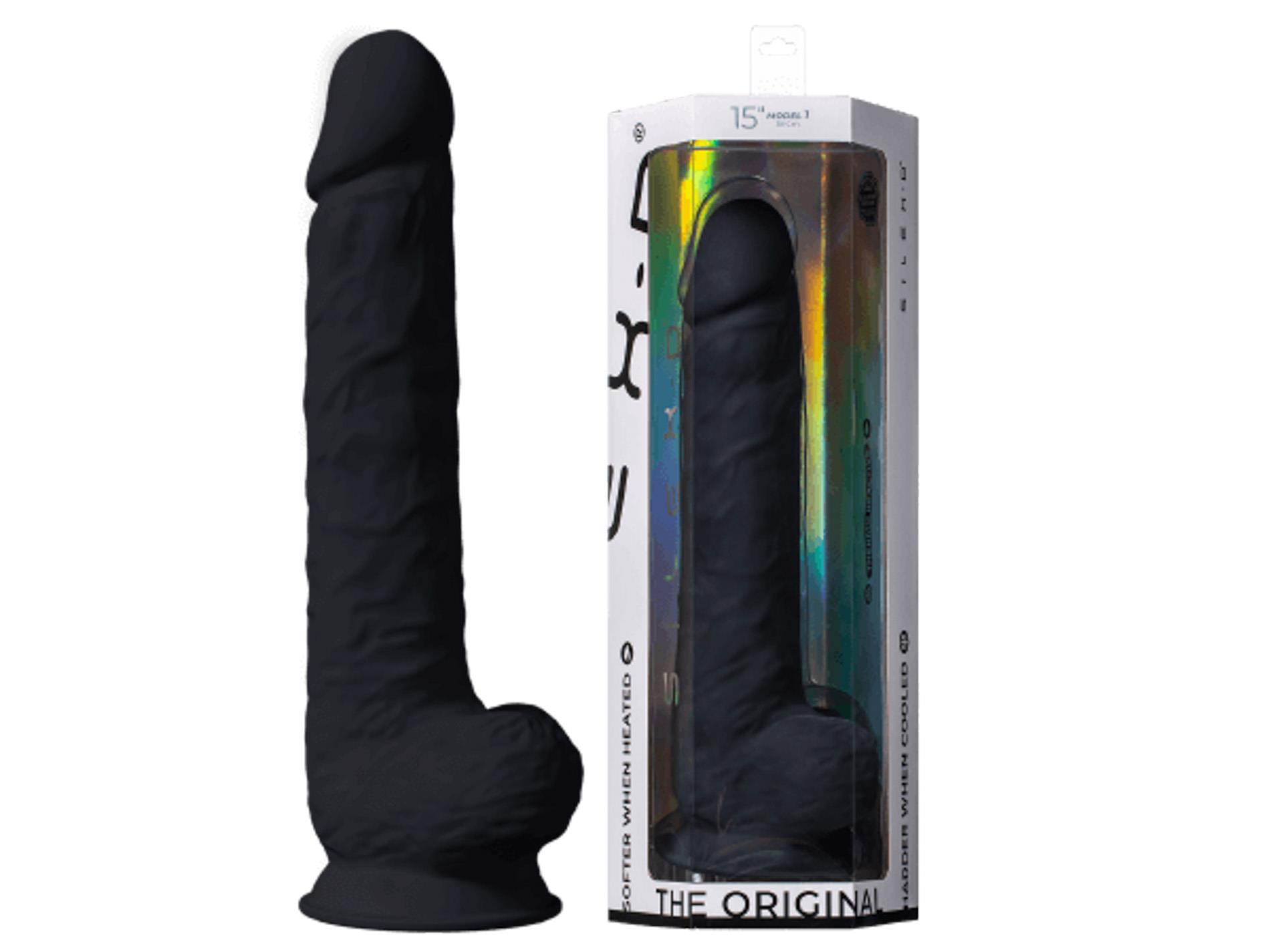 4-221090_01 Dildo-SD.Model 1 (15"") DD03 Black - obrazek 1