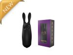 Stymulator-Wibrator - Lastic pocket vibe Rabbit Black - obrazek 2