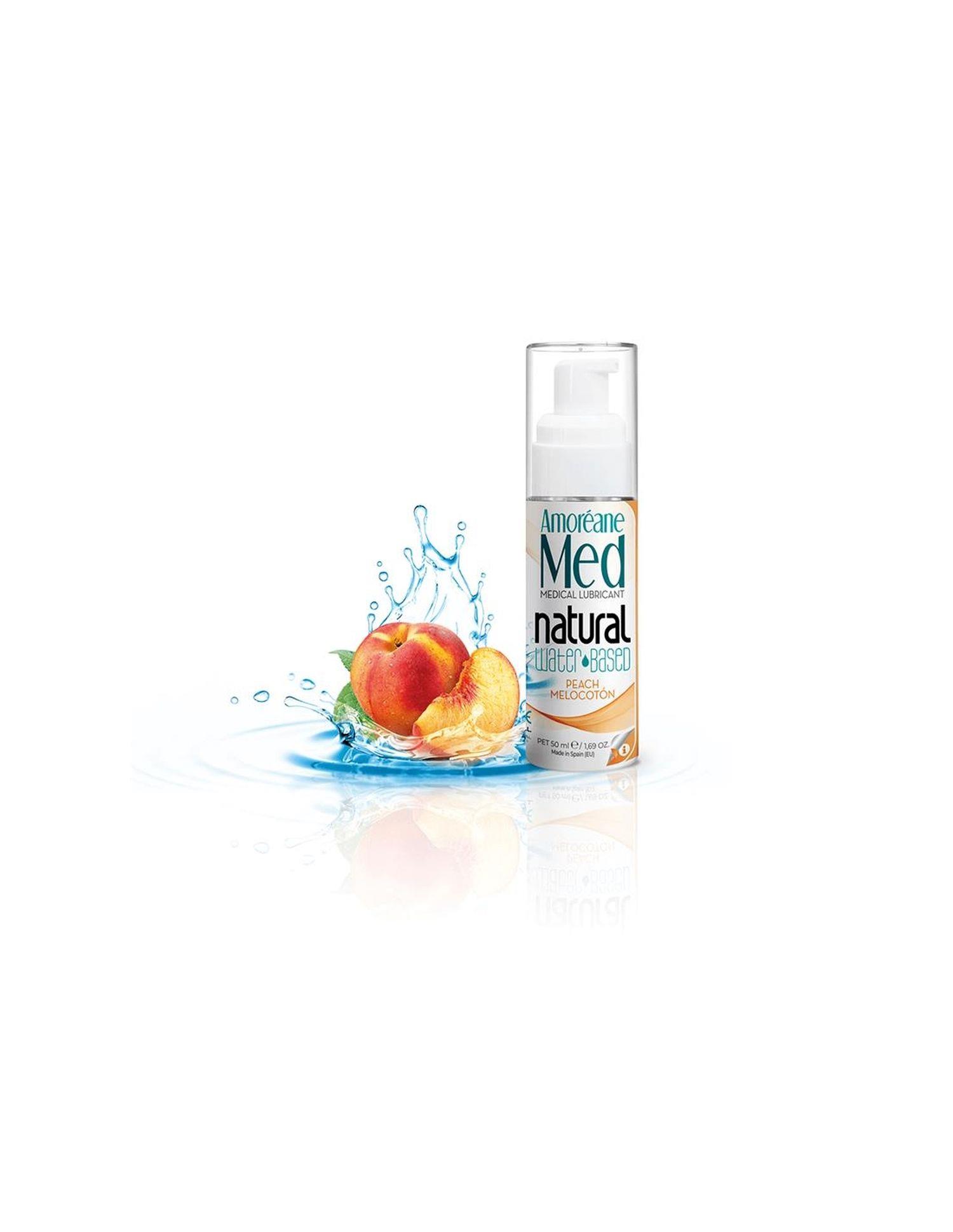4-60164 AM.Peach Water Based Lubricant with phytoplankton 50ml - obrazek 1