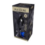 Mini Metal Butt Plug M blue - obrazek 2