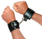 Leather Handcuffs padded - obrazek 5