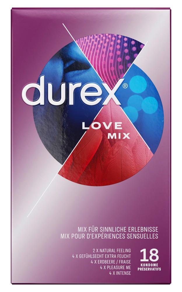 42-04159100000 Durex Love Mix Pack of 18 - obrazek 1