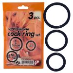 Silicone Cock Ring set 3 pcs - obrazek 3