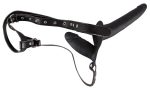 Double Strap On Black Silicone - obrazek 2