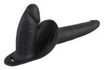 Double Strap On Black Silicone - obrazek 6