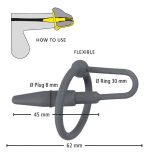 Penis Plug with Glans Ring - obrazek 7