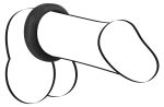 Black Velvets Cock Ring 3.8 cm - obrazek 6