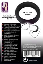 Black Velvets Cock Ring 3.8 cm - obrazek 8