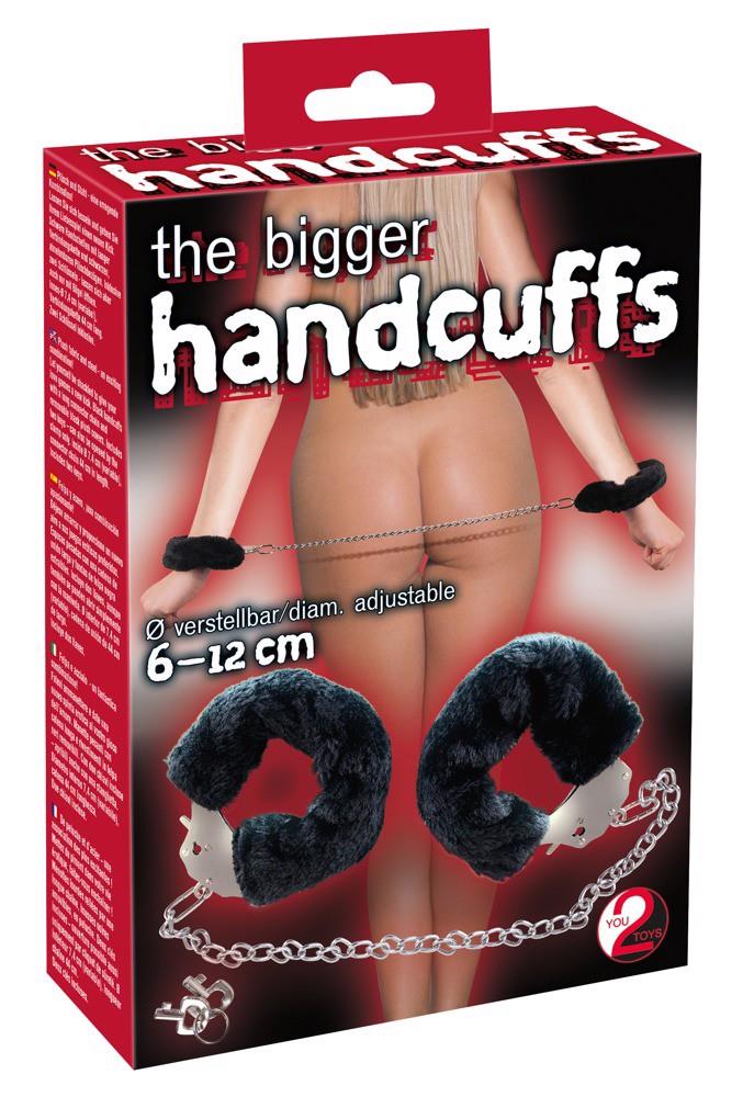 42-05208530000 Bigger Furry Handcuffs 6-12cm - obrazek 1