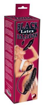 Inflatable latex dildo