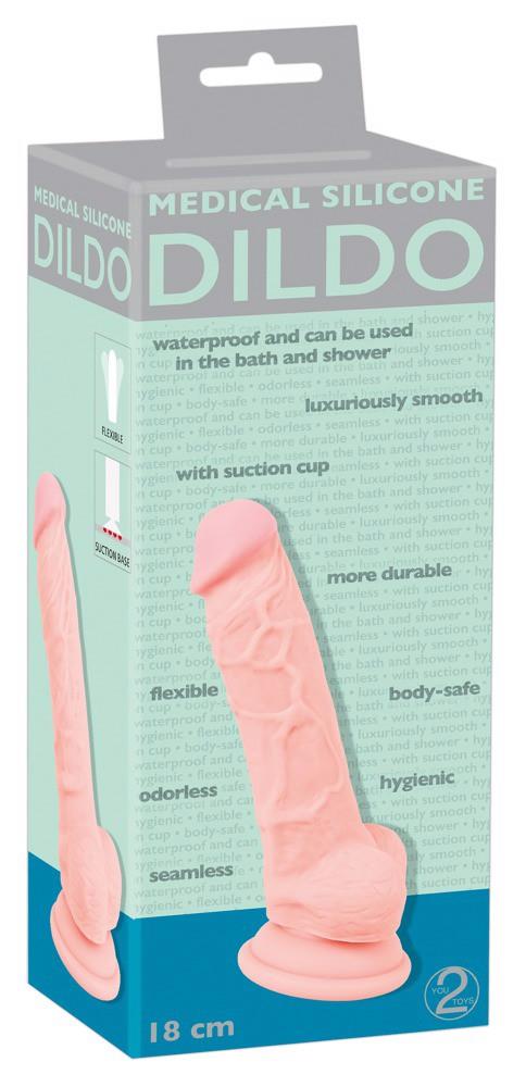42-05266570000 Medical Silicone Dildo 18 cm - obrazek 1