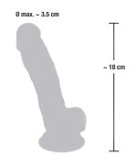 Medical Silicone Dildo 18 cm - obrazek 8