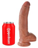 King Cock 9 inch Balls Tan - obrazek 2