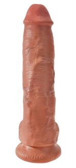King Cock 10 inch Balls Tan - obrazek 3
