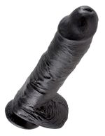 King Cock 10 inch Balls Black - obrazek 4