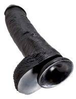 King Cock 10 inch Balls Black - obrazek 6