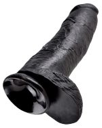 King Cock 12 inch Balls Black - obrazek 6