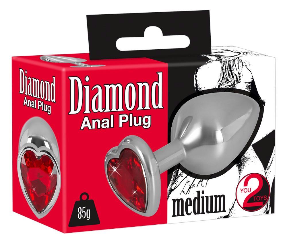 42-05327890000 Diamond Butt Plug medium - obrazek 1