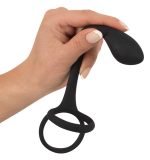 Black Velvets Cock + Ball ring - obrazek 5