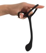 Black Velvets Cock + Ball ring - obrazek 6