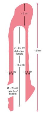 Nature Skin Penis Sleeve with - obrazek 8