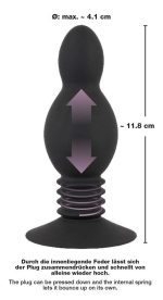 Black Velvets Bouncing Plug - obrazek 8