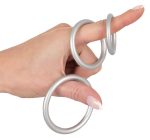 Metallic Silicone Cock ring se - obrazek 6