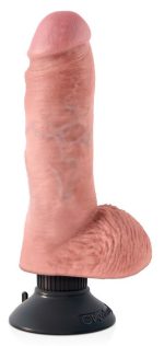 KC 8" Vibrating Cock with Ball - obrazek 2