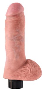 KC 8" Vibrating Cock with Ball - obrazek 3