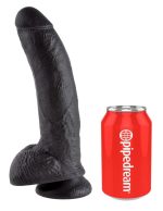KC 9" Cock with Balls Dark - obrazek 2
