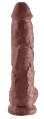 King Cock 10 inch Balls Brown - obrazek 3