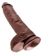 King Cock 10 inch Balls Brown - obrazek 6