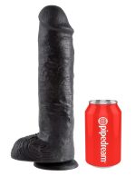 KC 11" Cock with Balls Dark - obrazek 2
