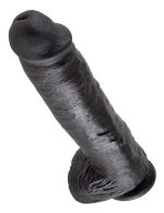 KC 11" Cock with Balls Dark - obrazek 3