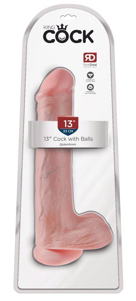 42-05446470000 King Cock 13" Cock w Balls Lig - obrazek 1